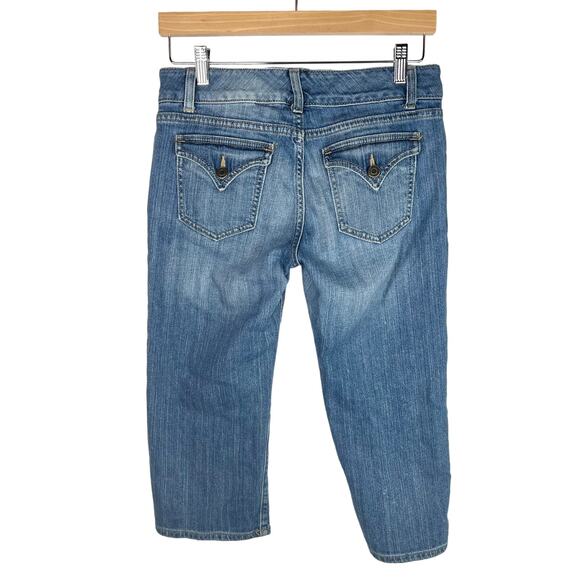 Gap Curvy Flare Low Rise Cropped Jeans 4/27 - Picture 2 of 7